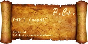 Pál Csegő névjegykártya